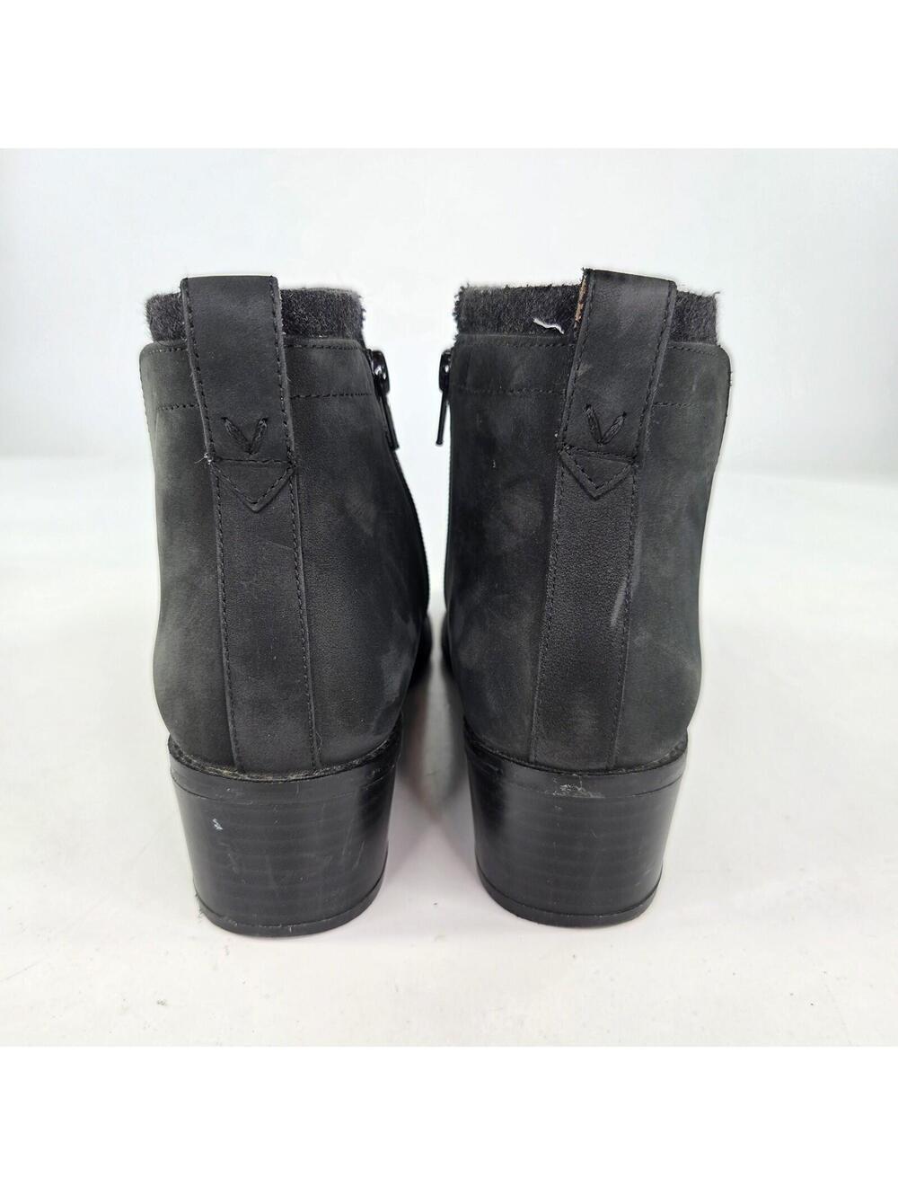 Vionic Joslyn black suede booties US 8 Weather Resistant wool-blend Ankle Boots - Picture 4 of 8